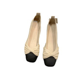 kamames kamames 2024 Spring Shallow Mouth Flat Single Shoes Casual Women's Shoes Soft Leather Soft Bean Shoes Evening Evening Wind Work Women's Shoes