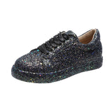 kamames Single Shoes Spring 2025 Flat Shoes Front Lash Casual Single Shoe Round Head Sports Low Top Shoe Women