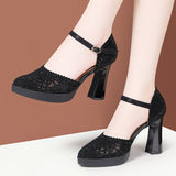 kamames Manlin Specialized In Body Shape And Gait Catwalk Super High Heel Practice Baotou Stage Performance Cheongsam Shoes Girl