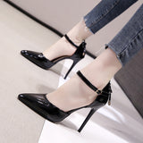 kamames kamames Heels For Women In 2023 Spring And Summer New Pointed Shallow Mouth Hollowed-Out Bow Tie Ladies' Single Shoes
