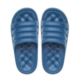 New Fashion Household Slippers 3.5 Cm Platform Thick Bottom Soft Non-Slip Slides Massage Soles Men Women Bathing Shoes