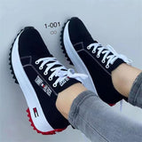 kamames 2023 New Large-Size Thick-Soled Women's Shoes Size 43 Single Shoes Are Designed For Casual Canvas Shoes