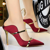 BIGTREE Shoes Woman Pumps 2022 Pointed Toe Women Heels Stiletto Female Shoes Sexy Party Shoes Fashion Heeled Shoes 7 Colour