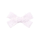 1Piece Sweet Lace Bowknot Hair Clips For Cute Girls White Black Handmade Safety Hairpins Boutique Barrette Kids Hair Accessories