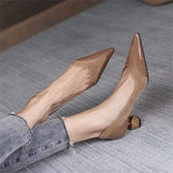 kamames shoes women's retro 2022 new fashion pointed toe suede shallow mouth one pedal commuter high heels professional shoes
