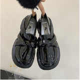 kamames Love Shoes Women's 2024 Autumn New Style Thick Soles Heighten Minority Retro Shoes Single Shoes Are Super Hot