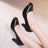 kamames Cheongsam Catwalk High Heels Women's Stilettos Black Large Size 4243 Professional Work Shoes