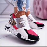 kamames kamames Winter New Leopard Print Dad Shoes Girl Leopard Print Super Fire Sports Shoes Women's Casual Platform Heighten Shoes