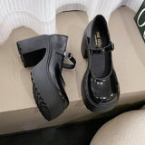 kamames 2024 New Waterproof Platform High Heels Women's Thick Heels Black Sexy Catwalk Cheongsam Professional Women's Singles Shoes