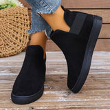 kamames Size Women's Shoes 2023 New Flat Soles Raised Elastic Leisure Sports Board Shoes Flat Soles Single Shoes