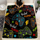 1pc Cozy Gamer's Dream Blanket - Soft, Comfortable, Warm Flannel for Computer Lovers, Gamers, and Outdoor Enthusiasts - Perfect Gift for Bed, Sofa, Camping, and All Seasons