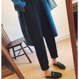 kamames Thicken Women Pencil Pants clothes Wool Pants Female Autumn High Waist Loose Trousers Capris Good Fabric