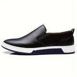 Slip-On Sneakers - Easy Slip-On Design, Relaxed Fit, Stylish, Trendy Look, Lightweight, Breathable, Comfortable Shoes for Male Fashion Enthusiasts - Perfect for Everyday Wear