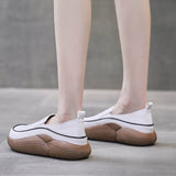 kamames Autumn White Loafers Women Trend Slip on Flat Casual Shoes for Women's Sneakers Fashion Platform Shoes Zapatillas Deporte
