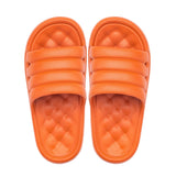 New Fashion Household Slippers 3.5 Cm Platform Thick Bottom Soft Non-Slip Slides Massage Soles Men Women Bathing Shoes