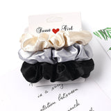 1 Set Scrunchies Hair Ring Candy Color Hair Ties Rope Autumn Winter Women Ponytail Hair Accessories 4-6Pcs Girls Hairbands Gifts