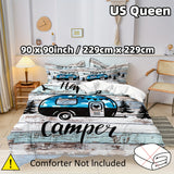 Adventure-Themed Duvet Cover Set 2/3pcs – Serene Forest & Car Design – Soft & Cozy Bedding for Comfort – Ideal for Bedroom and Guest Room (1*Duvet Cover + 1/2*Pillowcases) – Multiple Sizes Available