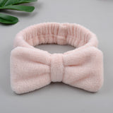 2022 New OMG Letter Coral Fleece Wash Face Bow Hairbands For Women Girls Headbands Headwear Hair Bands Turban Hair Accessories