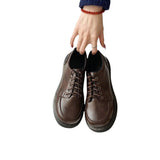 kamames Children 2024 Spring New College Style Jk Uniforms Korean Version Of Online Celebrity Thick-Soled British Leather Shoes