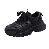 kamames kamames Version Of Dad Shoes Female Spring 2023 New Fashion Platform Platform Sports Shoes Student Tie Heighten Casual Shoes