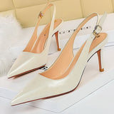 BIGTREE Shoes Patent Leather Woman Pumps Kitten Heels Occupation OL Office Shoes Classic Pumps Plus Size 35-43 Shoes Women Heels