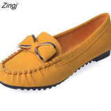 kamames women's loafers Solid Colors Flat ballet shoes Bow Knot Lazy loafers Shallow Casual Slip On Shoes scarpe donna