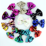 4inches Cute Sequin Hair Bows With Clip For Baby Girls Boutique Hair Clips Hairpins Handmade Barrettes Headwear Hair Accessories