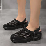 kamames Large Mesh Women's Shoes, Daily Single Shoes, One Foot, Half-Drag, Breathable, Portable Air Cushion.
