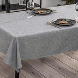 1pc, Nordic Simple Tablecloth, Simple Style Modern Solid Color Waterproof And Oil-proof Wash-free Desk Fabric Tablecover, Home Deocration