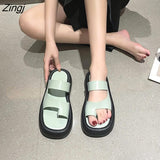 kamames New White Beige Green Platform Flip Flop Ladies Famous Designer Flip Flop Ladies Platform Sandals Slippers Beach Shoes