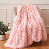 1pc Ultra-Soft Plush Shaggy Blanket - Cozy, Warm, Fluffy, and Furry Decorative Throw for Sofa and Bed - Thick, Comfy, and Luxurious Blanket for Snuggling Up