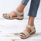 kamames kamames Summer New Large-Size Casual Sandals Roman Style Women's Shoes Women's Slope Sandals