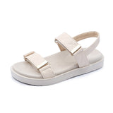 Trends Sandals Summer New Flat British Wind Velcro Embroidery Thick-soled Casual Casual Roman Fragrance Designer Shoes Star