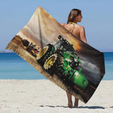 1pc Large Beach Towel - Soft, Absorbent, Quick-Drying, Lightweight Beach Blanket - Perfect for Outdoor Travel, Camping, Swimming, Vacation, Beach Essentials, Sand-Repellent, Compact, and Easy to Carry