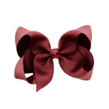 1Piece Solid Grosgrain Ribbon Hair Bows With Clip For Cute Girls Handmade Hair Clips Barrettes Hairpins Kids Hair Accessories