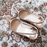 kamames Leather + Transparent PVC Women Shoes Summer Designer Shoes 12 cm Slingback Pumps Womens Shoes LX010 ROVICIYA