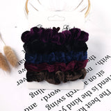 3/5/Pcs Silk Scrunchies Print Leopard Scrunchie Set Elastic Hair Bands Solid Color Fashion Headwear Women Hair Accessories Gift