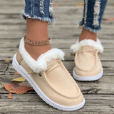 kamames Size 2024 Autumn And Winter New Thick-Soled Snow Boots With Plush And Thicker Hair To Keep Warm And Sew Cotton Shoes