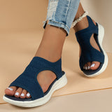 kamames 2024 Autumn Fish Head Leisure Sleeve Fashion Sandals Low Heel Women's Shoes Large Size Sports Casual Shoes