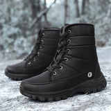 New Outdoor Men Boots Winter Snow Boots For Men Shoes Thick Plush Waterproof Slip-Resistant Keep Warm Winter Shoes Large Size 46