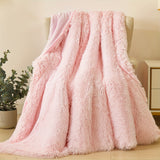 1pc Ultra-Soft Plush Shaggy Blanket - Cozy, Warm, Fluffy, and Furry Decorative Throw for Sofa and Bed - Thick, Comfy, and Luxurious Blanket for Snuggling Up