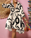 kamames Independent Station New Fashion Printed Dress Women's Spot