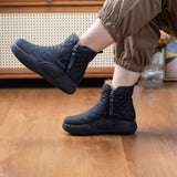 kamames kamames Boots Winter 2023 Winter New Korean Fashion Platform Women's Shoes With Velvet And Thick Women's Boots A Hair