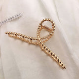 New Women Elegant Gold Silver Hollow Geometric Metal Hair Claws Vintage Hair Clips Headband Hairpins Fashion Hair Accessories