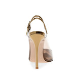 kamames Fashion Women's Shoes Are Now Made Into Sexy Pointed Transparent PVC High-Heeled Shoes.