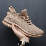 Blue Black Breathable Runner Sports Sneakers Men's Leisure Breathable Mesh Outdoor Fitness Running Sport Sneakers Shoes