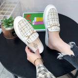 kamames kamames Semi-Slippers For Women's 2023 New Round Head Shoes With Muller Single Shoes, Ladies' Fashionable And Casual Baotou Slippers
