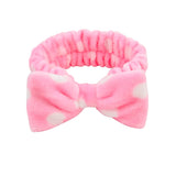 2022 New OMG Letter Coral Fleece Wash Face Bow Hairbands For Women Girls Headbands Headwear Hair Bands Turban Hair Accessories