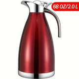 1pc, coffee carafe3, 68 Oz Stainless Steel Insulated Coffee Kettle, Double Layer Vacuum Insulated Bottle, 12 Hours Heat Retention, 24 Hours Cold Retention, Water Dispenser For Coffee, Tea, Beverages, Etc., Hot And Cold Retention Back To School Supplies