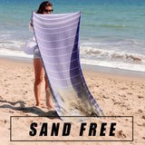 Buy 1 Get 1 Free, total of 2 pcs Luxury Oversized Turkish Beach Towels - Ultra-Absorbent, Quick-Dry, Sand-Repellent, Lightweight, Compact, and Soft Cotton Pool Towels for Swim Cover-Up, Travel, and Beach Essentials - Prewashed for Softness and Easy Care